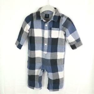 🔴 Baby Gap Flannel Jumpsuit 6-12M